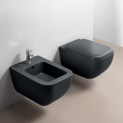 WC suspendu - SHUI COMFORT - BASALTO - Ceramica Cielo - en céramique / rectangulaire / moderne