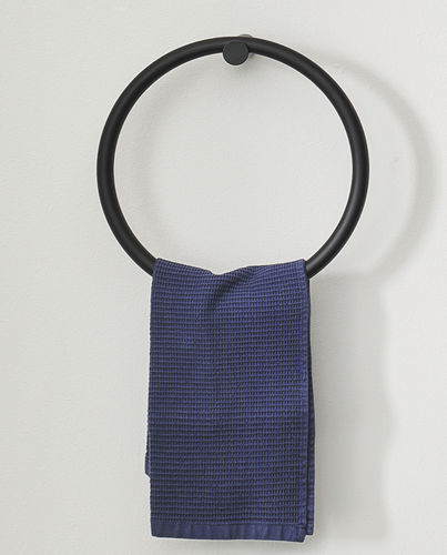 Porte-serviettes en anneau - ACCESSORI - MATT BLACK - Ceramica Cielo - mural / en métal