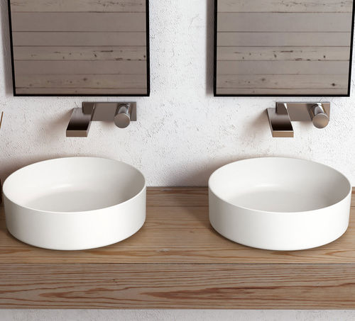 Vasque à poser - SHUI COMFORT TALCO - Ceramica Cielo - en céramique / double / ronde