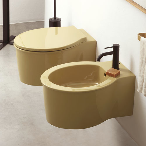 WC suspendu - CATINO - ANEMONE - Ceramica Cielo - en céramique / résidentiel / ovale