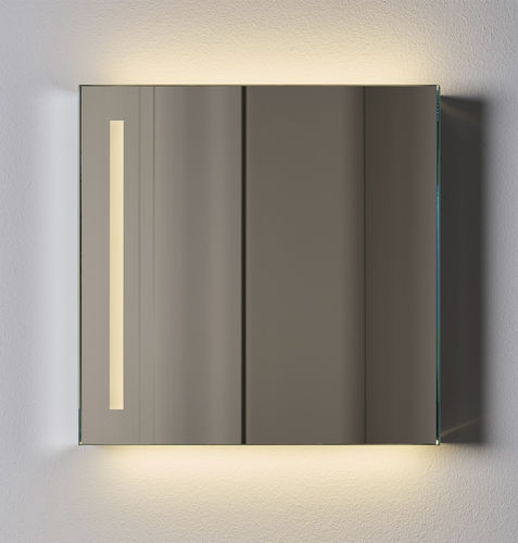 Miroir mural - Luc - Ceramica Cielo - contemporain / carré / marron