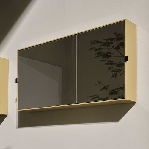Armoire de toilette à miroir contemporaine - SIMPLE BOX - ANEMONE - Ceramica Cielo - résidentielle / en bois laqué / en verre