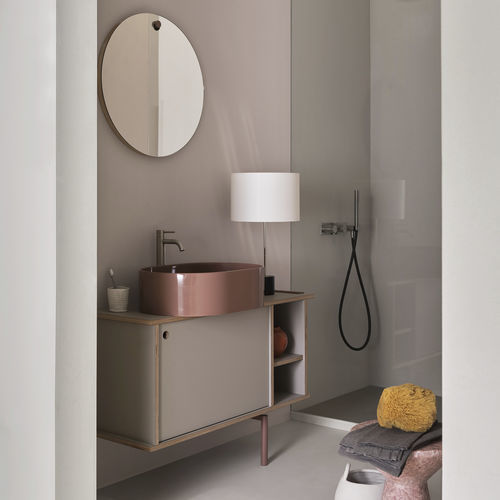 Meuble vasque à poser - THEO 103 - NINFEA/JUTA - Ceramica Cielo - en métal / en Fenix NTM® / contemporain