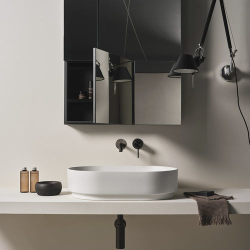 Vasque à poser - MARE - MRLAO - TALCO - Ceramica Cielo - en céramique / ovale / sans trou