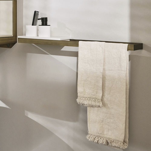 Porte-serviettes 1 barre - ACB72 - ACM30 - BRONZO SPAZZOLATO/BIANCO - Ceramica Cielo - mural / en métal
