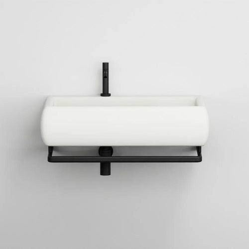 Vasque suspendue - TESEO 75 - Ceramica Cielo - en céramique / avec porte-serviettes intégré / brillante