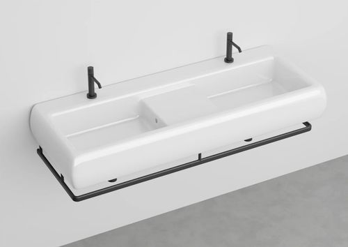 Vasque suspendue - Teseo 140 - Ceramica Cielo - en céramique / avec étagère intégrée / rectangulaire