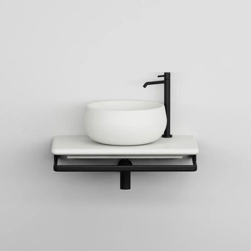Plan vasque en céramique - TESEO 75 - Ceramica Cielo - avec porte-serviettes intégré / non spécifié