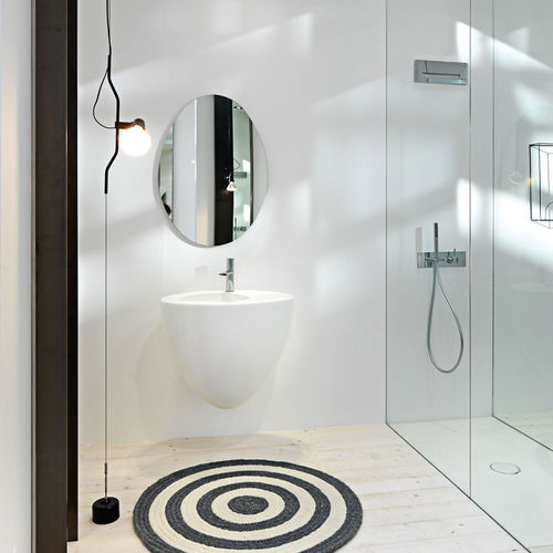 Vasque suspendue - LE GIARE - TALCO - Ceramica Cielo - en céramique / avec miroir ajustable / ovale