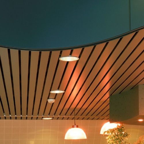 Faux-plafond en métal - Luxalon® 84B - Hunter Douglas Architectural - en lames / pour bureau / pour salle blanche