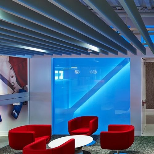 Baffle acoustique aluminium - Luxalon® Sedes - Hunter Douglas Architectural - de plafond / rectangulaire / décoratif