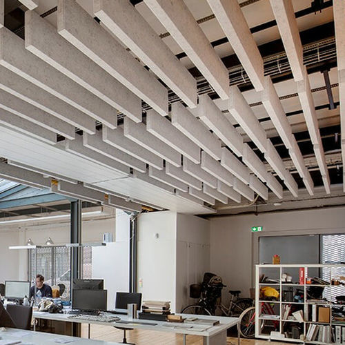 Baffle acoustique en PES - HeartFelt® Baffles - Hunter Douglas Architectural - de plafond / mural / rectangulaire