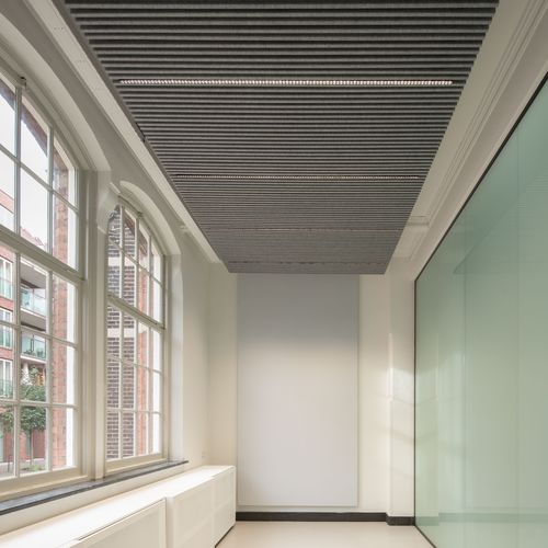 Plafond en feutre - HeartFelt&reg; Groove - Hunter Douglas Architectural - en dalles / en lames / d'intérieur
