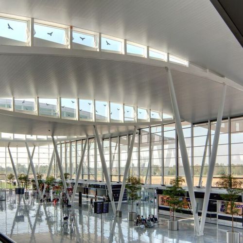 Plafond en aluminium - LUXALON&reg; 300L - Hunter Douglas Architectural - en acier / en panneaux / pour bureau