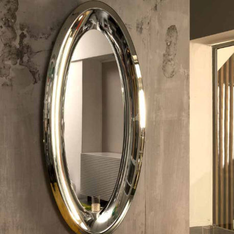 Miroir mural - AQUA - Riflessi - contemporain / rond / ovale
