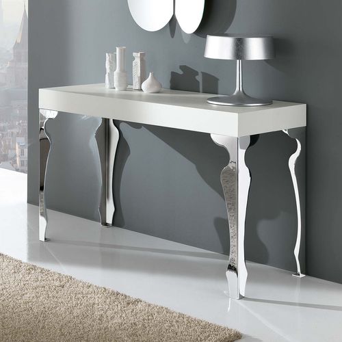 Console contemporaine - LUXURY - Riflessi - en bois / en acier / avec piètement en métal
