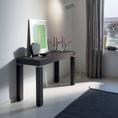 Console contemporaine - PQR - Riflessi - en bois / avec piètement en bois / rectangulaire