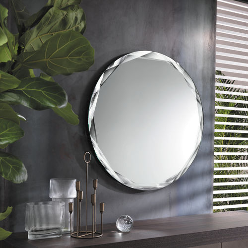 Miroir mural - GIOIELLO - Riflessi - contemporain / rond / argenté