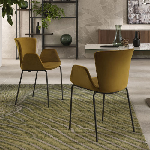 Chaise contemporaine - GIADA  - Riflessi - d'intérieur / en tissu / en polyuréthane