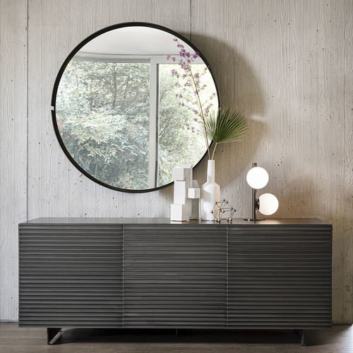 Buffet contemporain - OLA - Riflessi - en bois laqué / en verre / en céramique