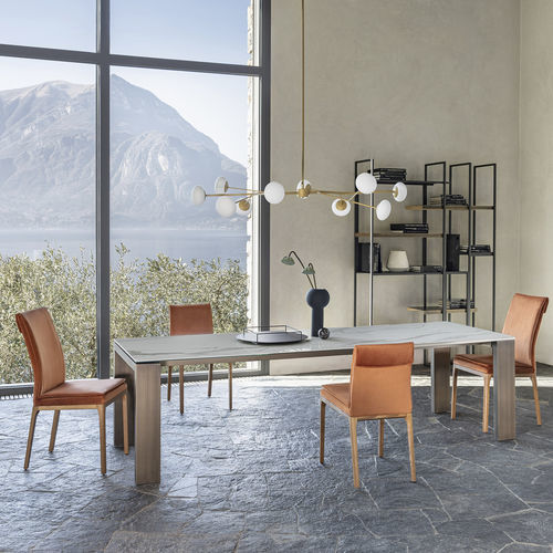 Lustre contemporain - RAMY S - Riflessi - en métal peint / 10 ampoules / 1 niveau