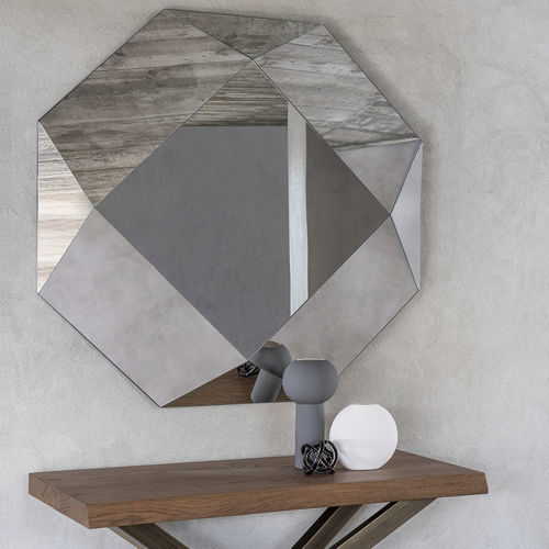 Miroir mural - DIAMANTE - Riflessi - contemporain / en mousse de polyuréthane / argenté