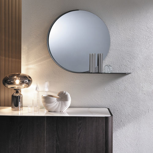 Miroir mural - MADAME - Riflessi - contemporain / rond / en métal
