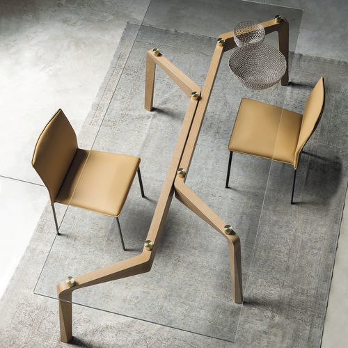 Chaise contemporaine - STELLA FLEX - Riflessi - d'intérieur / en tissu / avec piètement en acier