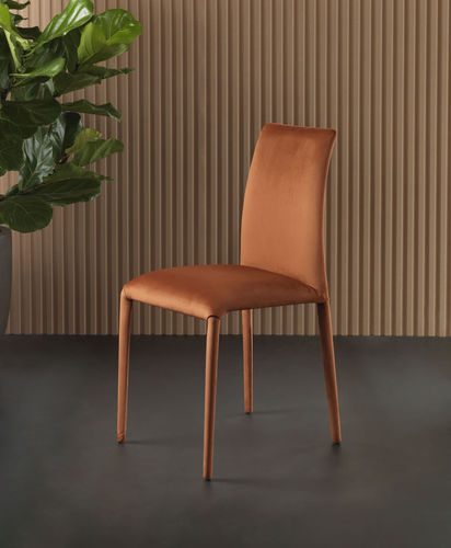 Chaise contemporaine - VITTORIA FLEX - Riflessi - d'intérieur / en tissu / en cuir