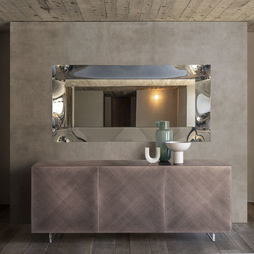 Buffet contemporain - ESSENZIA TIBETANA  - Riflessi - en bois laqué / en verre / en céramique