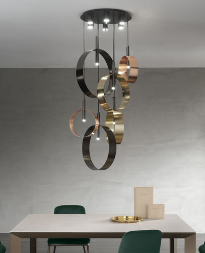 Lampe à LED - LOOP S6 - Riflessi - suspension / en métal peint / contemporaine
