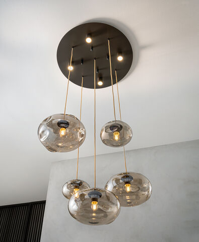 Suspension - NUBOLA S5 - Riflessi - en métal / en verre / contemporaine
