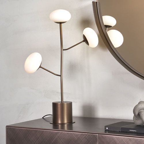 Lampe de table - RAMY T - Riflessi - en métal peint / en verre / contemporaine