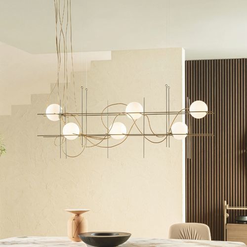 Lustre moderne - IRON S4-S6 - Riflessi - en métal / 4 ampoules / 6 ampoules