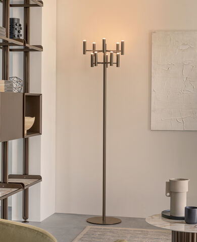 Lampe sur pied - CHARME PT - Riflessi - en métal / en métal laqué / contemporaine