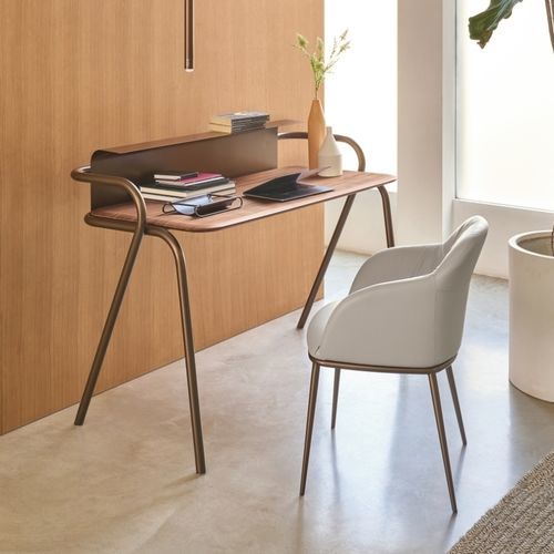 Bureau poste de travail - SCRITTOIO VELA - Riflessi - sur pied / contemporain / en métal peint