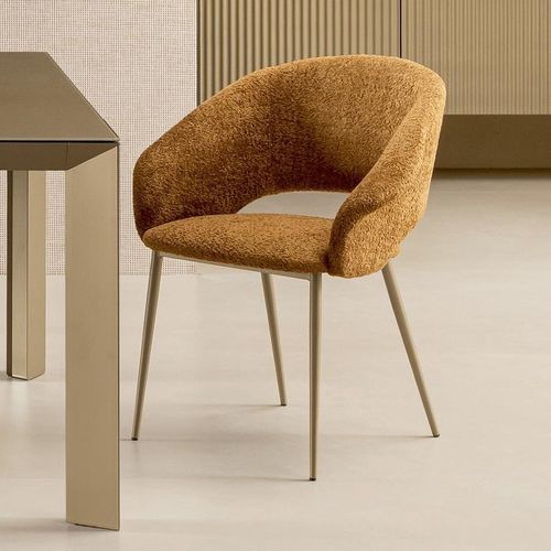 Fauteuil contemporain - BEA - Riflessi - en simili cuir / en tissu / en mousse de polyuréthane