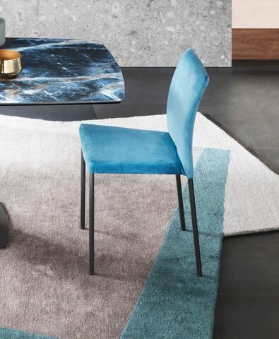 Chaise contemporaine - GAIA - Riflessi - d'intérieur / en tissu / avec piètement en acier