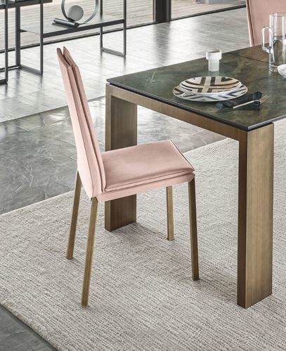 Chaise contemporaine - SVEVA FLEX - Riflessi - d'intérieur / en tissu / avec piètement en acier