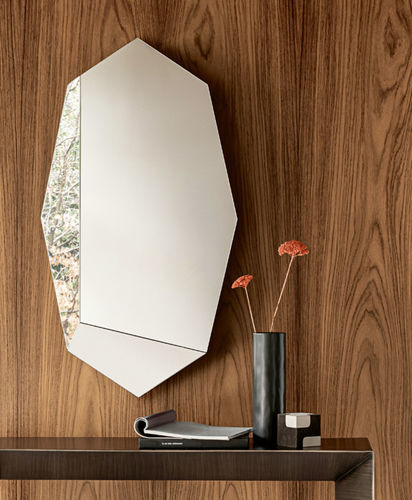Miroir mural - PRISMA  - Riflessi - contemporain / octogonal / aspect bronze