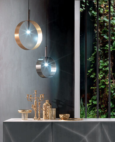 Lampe à LED - LED LOOP SS - Riflessi - suspension / en métal peint / contemporaine