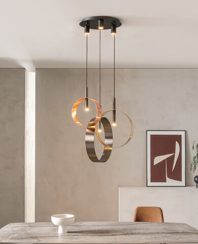 Suspension - LED LOOP S3 - Riflessi - en métal peint / contemporaine / d'intérieur