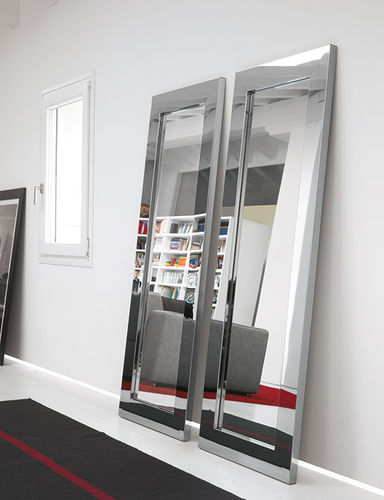 Miroir mural - TITANIO - Riflessi - contemporain / rectangulaire / en inox