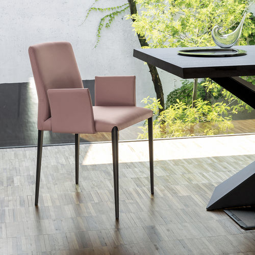 Chaise contemporaine - AURORA  - Riflessi - d'intérieur / en tissu / avec piètement en acier