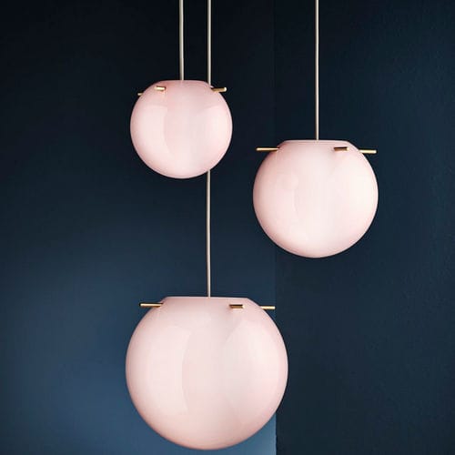 Suspension - KOI - Frandsen Lighting - en laiton / en verre / en opale