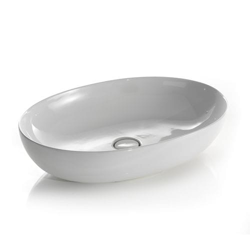 Vasque à poser - L600 - A. e T. ITALIA - en céramique / ovale / sans trou
