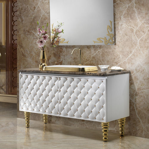 Meuble vasque double - C290 - A. e T. ITALIA - à poser / en céramique / contemporain