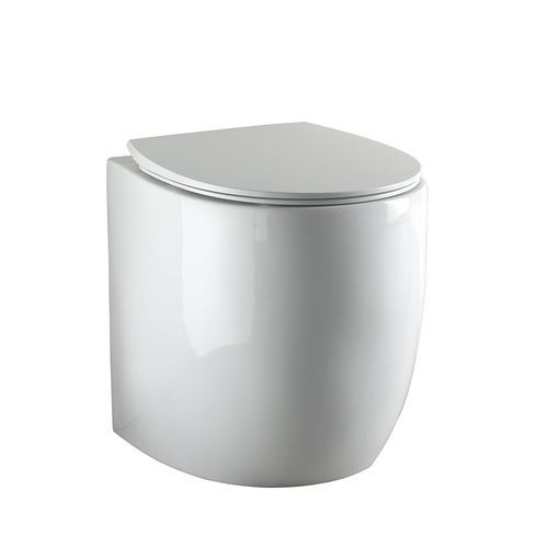 WC à poser - S557 - A. e T. ITALIA - en céramique / résidentiel / ovale