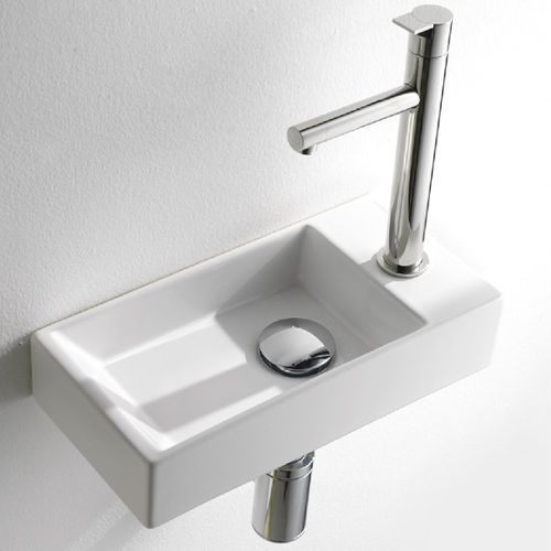 Lave-mains à poser - L319 - A. e T. ITALIA - suspendu / rectangulaire / en céramique