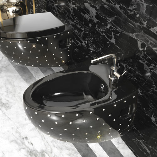 Bidet suspendu - A. e T. ITALIA - en céramique / en cristal Swarovski®
